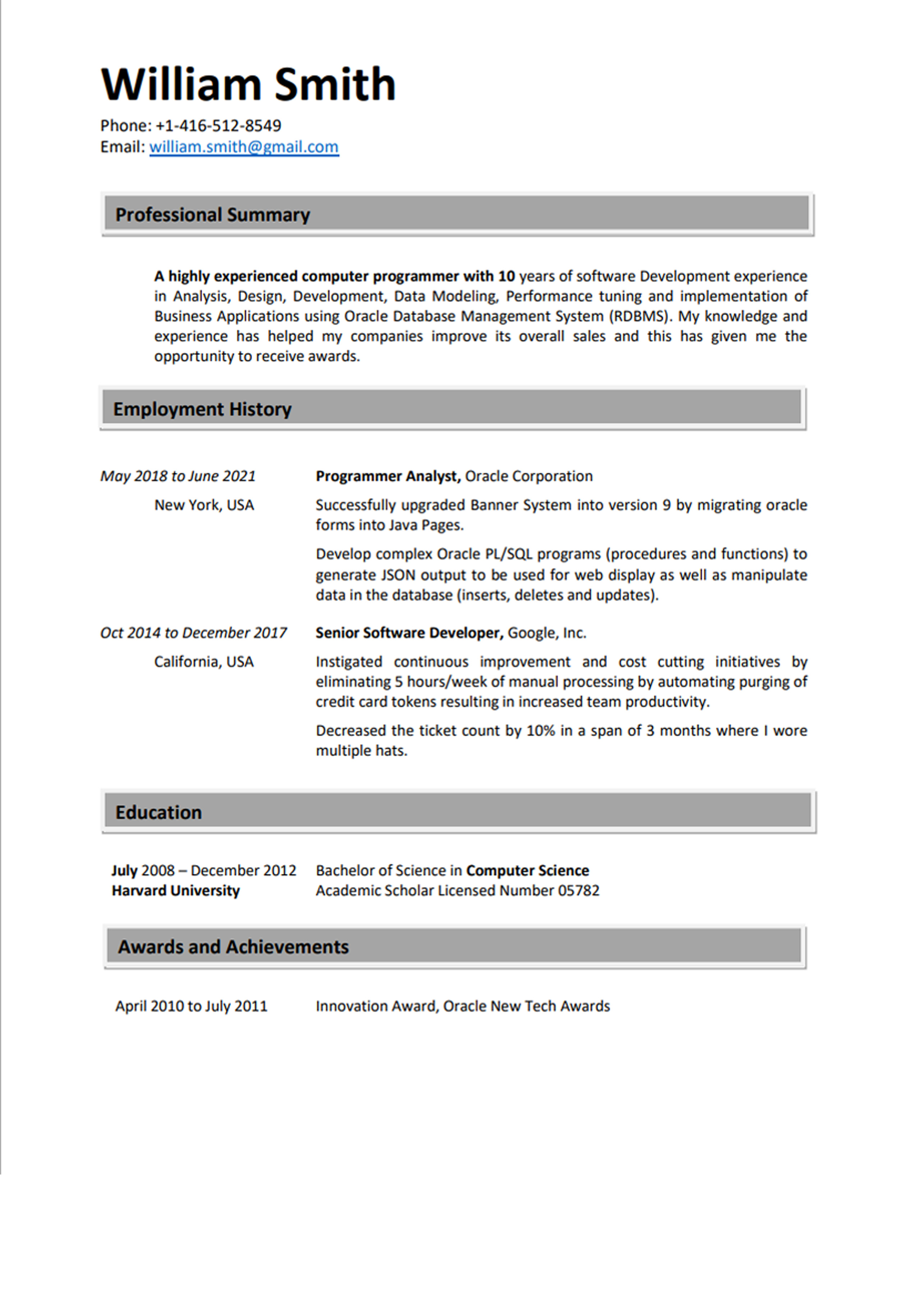 Canada Resume Builder Build Your Canadian Resume And Land Your Dream 